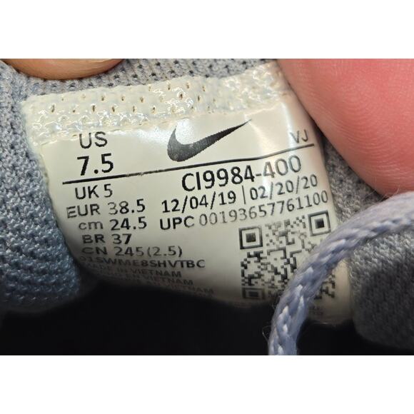 Nike Womens Downshifter 10 CI9984-400 Gray Running Shoes Sneakers Size 7.5 - Picture 6 of 6